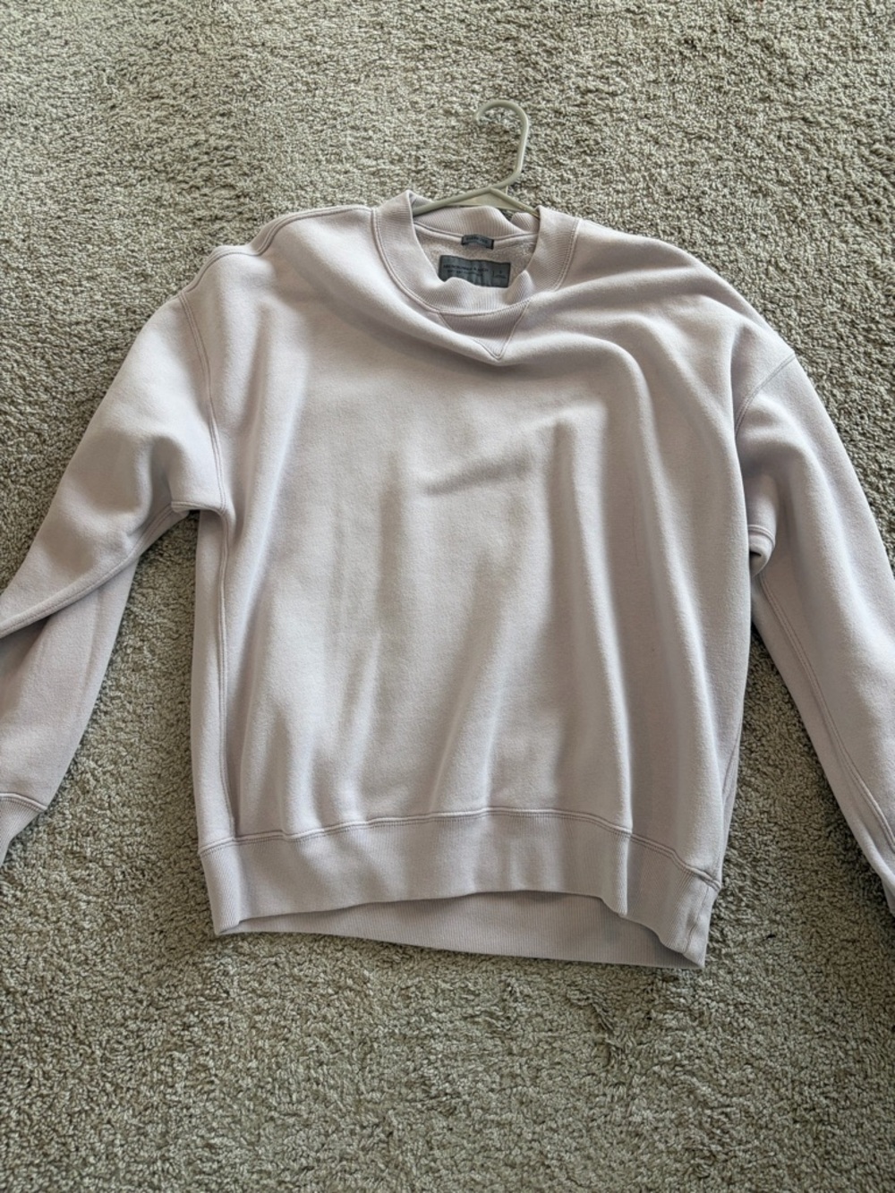 Beige/light mauve mens Abercrombie Fitch Crewneck Sweater